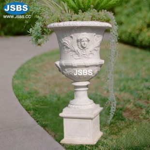 Elegant Urn Marble Planter, JS-P006